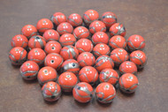 100+ Pcs Red Round Lampwork Glass Beads 15mm