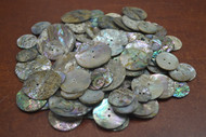 100 Pcs Assort Mix Round Abalone Shell Blank Buttons