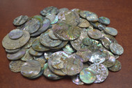 100 Pcs Assort Mix Round Abalone Shell Blank Disc
