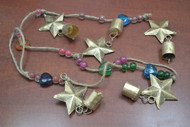 Handmade Rusty Iron Star Metal Bells Windchime
