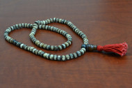 Carved Stripe Tibetan Buddhish Buffalo Bone Mala Prayer Beads 6mm