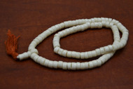 Off White Tibetan Buddhish Buffalo Bone Mala Prayer Beads 8mm
