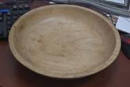 Handmade Wood Round Plate Food Tray 11 3/4"
