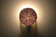 Purple Urchin Seashell Nightlight