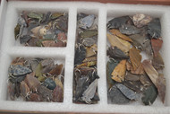 100 Pcs Assort Agate Stone Spear Point Arrowhead Pendants 1" - 2"