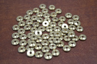 120 Pcs Round Brass Metal Loose Rondelle Disc Spacer Beads 8mm