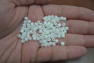 1000 Pcs White Glass Tube Beading Beads 4mm