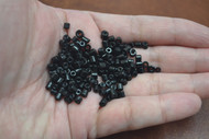 1000 Pcs Black Glass Tube Beading Beads 4mm