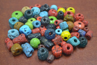150+ Pcs Assort Mix Multi Color Koyla Glass Beads