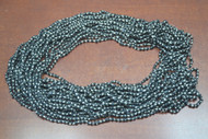 12 Necklaces Black Glass Seed Beading Love Beads 60"