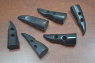 Black Buffalo Horn Toggle Buttons 2"