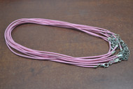 12 Pcs Pink Wax Cottom Twist Necklace Cords 18"