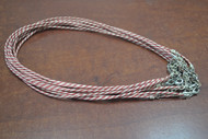 12 Pcs Red Twist Jute Twine Necklace Cords 18"