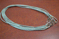 12 Pcs Blue Twist Jute Twine Necklace Cords 18"