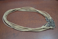 12 Pcs Brown Wax Cottom Twist Necklace Cords 18"