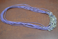12 Pcs Purple Wax Cotton Necklace Cords 18"