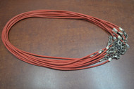 12 Pcs Red Wax Cotton Necklace Cords 18"