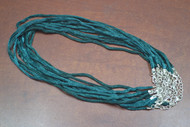 12 Pcs Green Soft Velvet Necklace Cords 18"