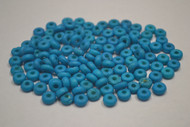Dyed Round Blue Buffalo Bone Beads 6mm