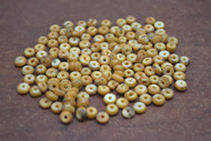 Dyed Orange Buffalo Bone Round Beads 4mm