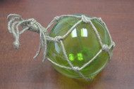 Lime Green Reproduction Glass Float Fishing Ball 5"