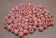 150 Pcs Red Koyla Glass Beads 10mm