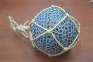 Reproduction Blue Mosaic Glass Ball 5"