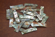 25 Pcs Rectangle Red Abalone Shell Inlay Blank Material DIY 1 1/4"