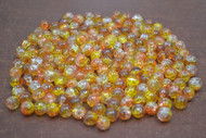 500 Pcs Orange Glass Round Beading Beads 8mm 
