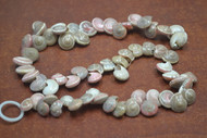 100 Pcs Pink Pearl Umbonium Seashell Beads Charms
