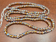 180 Pcs Handmade Fancy Orange Dotted Glass Tube Beading Beads 6mm