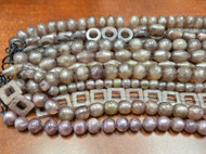 12 Strands Assort Shape Purple Resin Beading Beads 16"