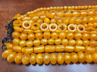 12 Strands Assort Shape Orange Resin Beading Beads 16"