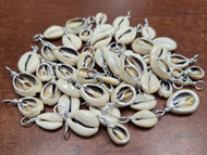 100 Pcs Bulk Cut Cowrie Blank Shell Charm Pendants