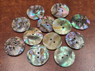 12 Pcs Abalone Shell Sewing Round Buttons 18mm