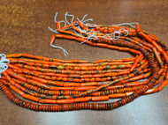 12 Strands Assort Shape Red Buffalo Bone Beads 16"