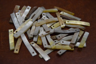 100 Pcs Mother of Pearl Shell Stick Charms