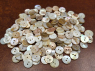 500 Pcs Brown Mother of Pearl Shell Sewing Round Buttons 10mm