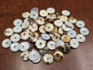 100 Pcs Round Tiger Cowrie Shell Blank Charms 11mm