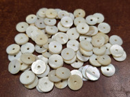 100 Pcs Round Mother of Pearl Shell Blank Charms 11mm