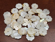 50 Pcs Circle Mother of Pearl Shell Blank Charms 15mm
