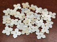 50 Pcs Square Mother of Pearl Shell Blank Charms 15mm