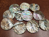 4 Pcs Round Abalone Shell Blank Disc Coin 40mm