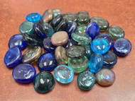 60 Pcs Multi Colors Glass Pebbles Aquarium Vase Craft Decor