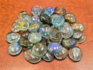 60 Pcs Multi Colors Glass Pebble Aquarium Vase Decor