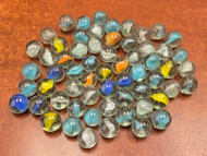 60 Pcs Multi Colors Glass Marbles Aquarium Vase Decor