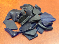 100 Pcs Frosted Dark Blue Sea Glass Pieces - Vase Filler or Aquarium Craft