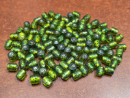 300 Pcs Green Glass Tube Beading Beads 9mm