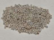 200 Pcs Silver Round Steel Metal Loose Spacer Beads 2mm