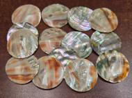 12 Pcs Round Red Abalone Shell Blank Disc Coin 38mm